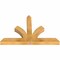 Ekena Millwork Richland Rough Sawn Timber Gable Bracket, Western Red Cedar, 48"W x 32"H x 4"D x 4"F, 16/12 Pitch GBW048X32X0404RIC00RWR - alternate 2